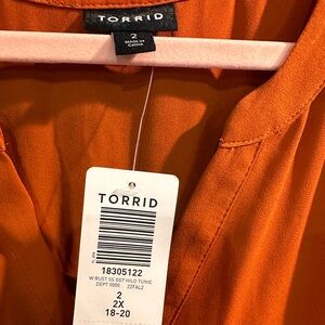 Torrid Georgette Hi-Lo Tunic Blouse